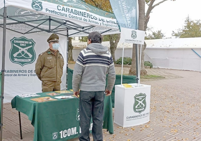  Carabineros de Linares insta a entregar sus armas y evitar que las adquieran delincuentes