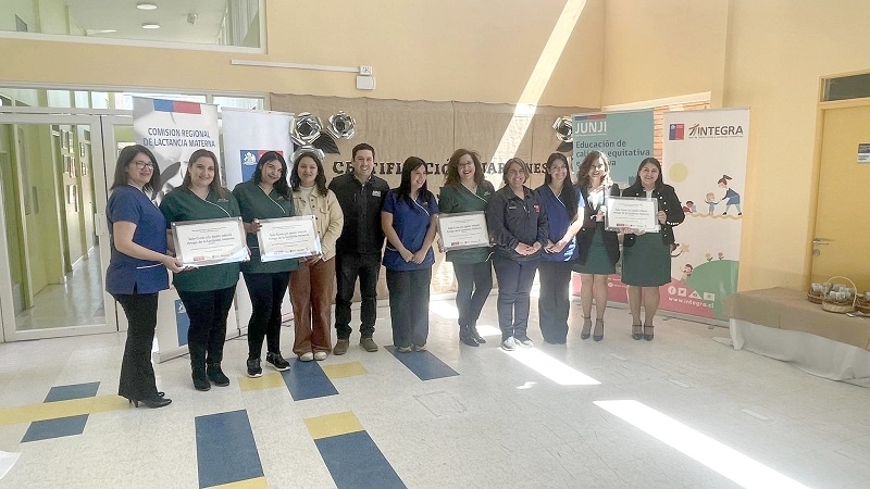 Jardines infantiles Junji Maule se certifican como amigos de la lactancia materna