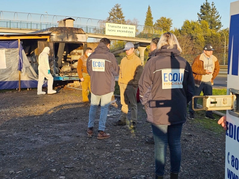 Longaví: investigan muerte de joven de 17 años en incendio de food truck