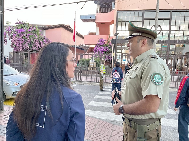 Delegada Presidencial Aly Valderrama realizó inspección de puntos viales en la comuna de Linares