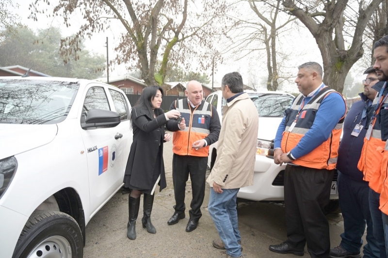 Senapred Maule cuenta con dos nuevas camionetas para prevención y mitigación de emergencias