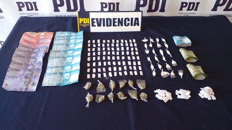 Parral: PDI detuvo a tres sujetos por infracción a la ley de drogas