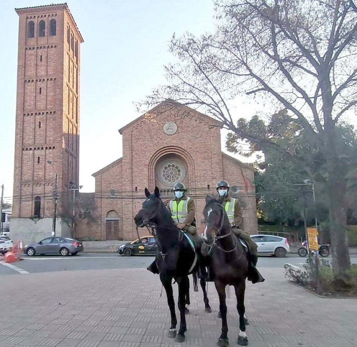 Linares: Sección Montada de Carabineros trabaja en la prevención de los delitos