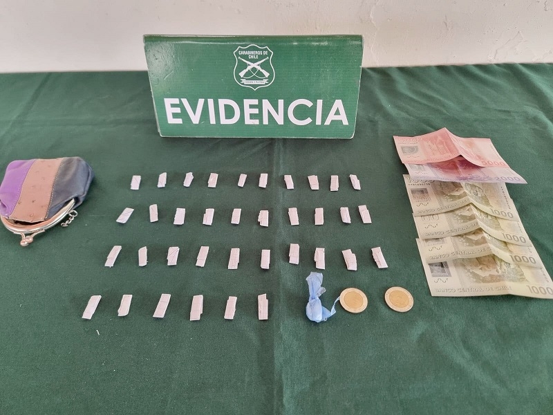 San Javier: Carabineros detuvo a sujeto implicado en microtráfico de drogas