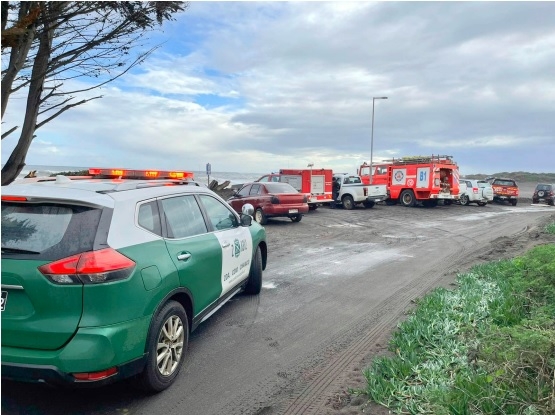 Pelluhue: Despliegan labores de búsqueda de persona en sector Mariscadero