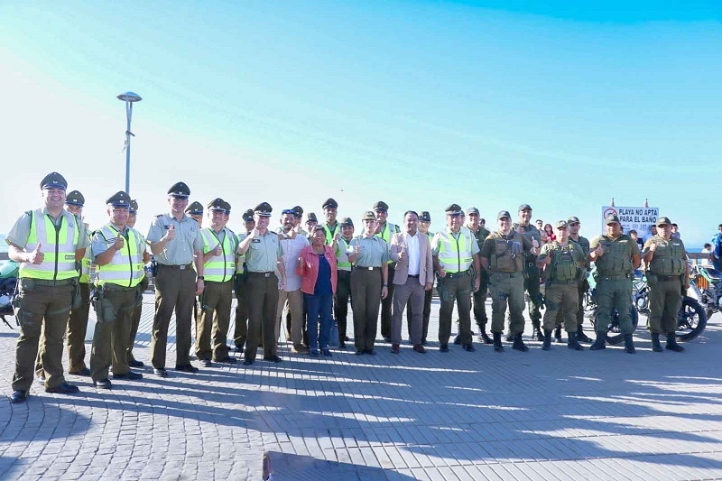 Pelluhue: Nuevos Carabineros reforzarán durante febrero la zona costera del Maule Sur