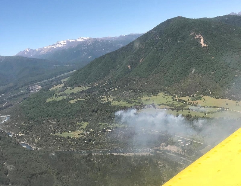  ONEMI actualiza situación de incendios forestales en el Maule