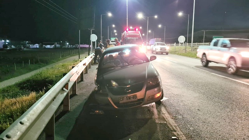 Linaress: accidente de tránsito cerca de Puente Ancoa dejó 1 lesionado