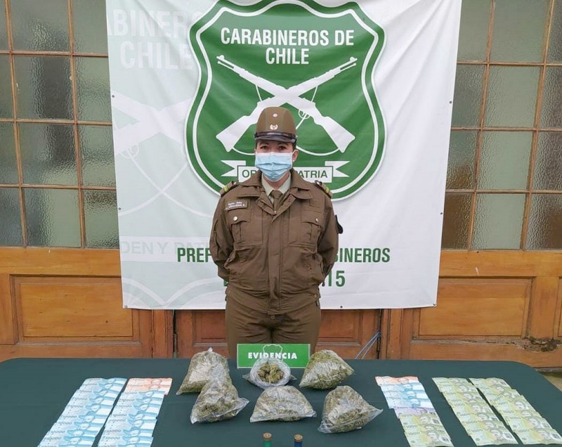 Linares: Carabineros de la Sección OS7 detuvo 3 hombres y una mujer por ley de drogas