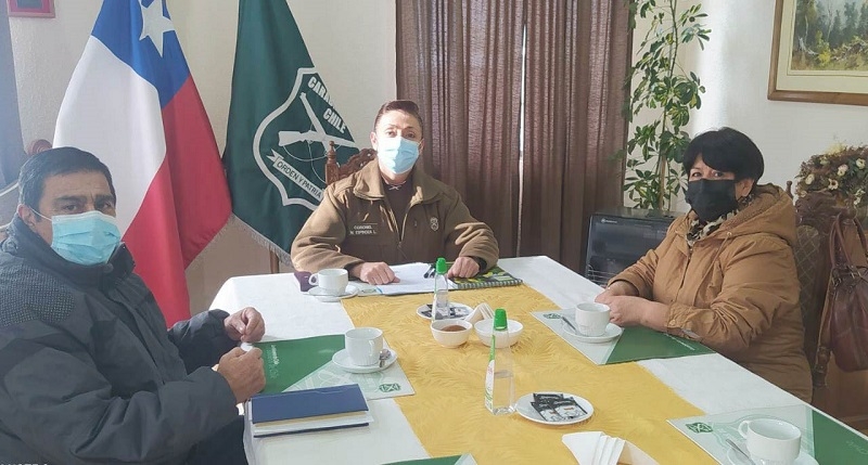 Linares: Directiva de la Unión Comunal de Juntas de Vecinos se reunió con Carabineros