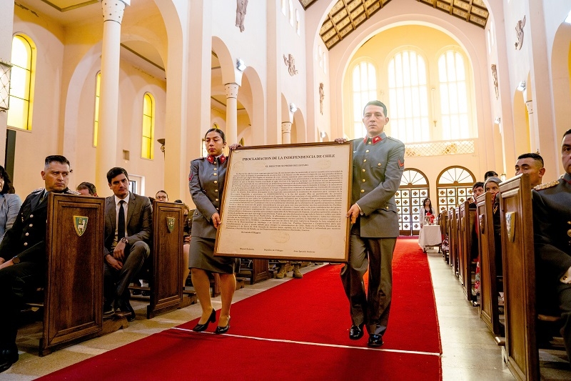  Gobernador Regional del Maule participó de la misa de aniversario de la Proclamación de la Independencia de Chile