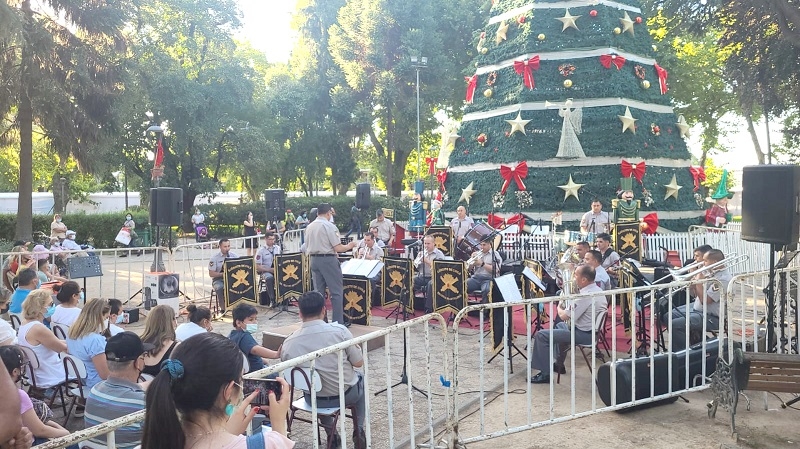 BANDA DE ESCUELA DE ARTILLERÍA OFRECIÓ CONCIERTO NAVIDEÑO.- 