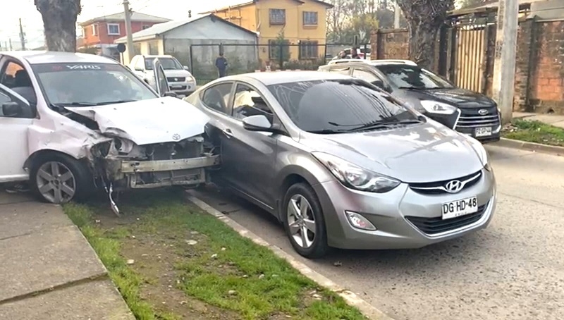 Linares: colisión múltiple movilizó a Bomberos hasta sector oriente