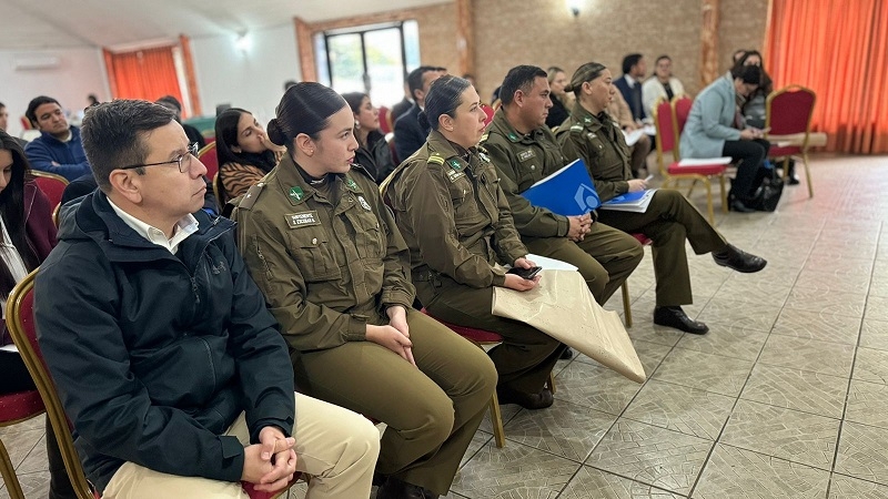 Carabineros participó de II jornada interinstitucional de entrevistadores y encargados de Sala EIVG del Maule