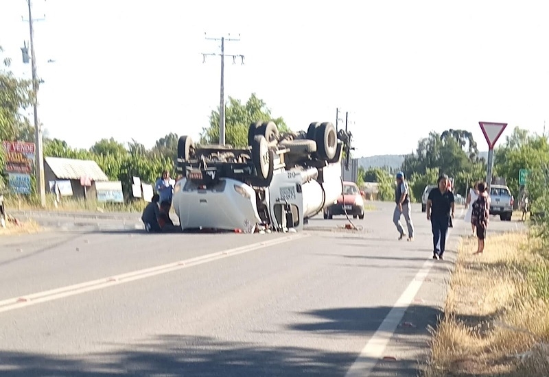 Linares: alarma pública indicó accidente de tránsito, camino a Embalse Ancoa, pasado puente 3 arcos_