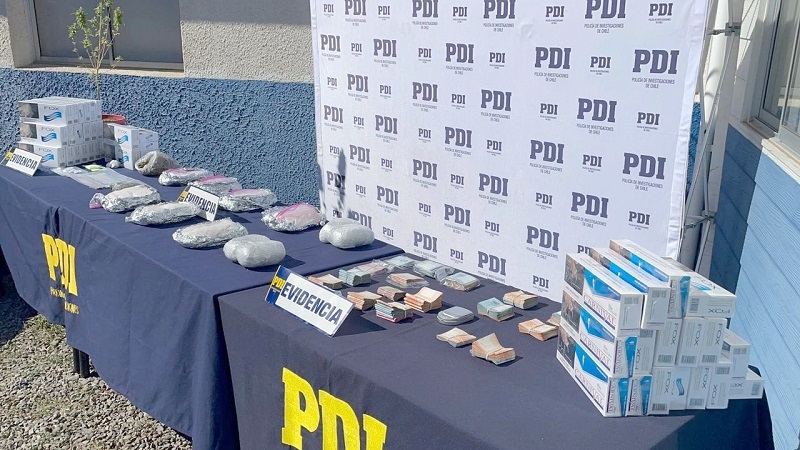 PDI y Fiscalía detuvieron a 20 personas tras operativo de drogas en el Maule y Región Metropolitana