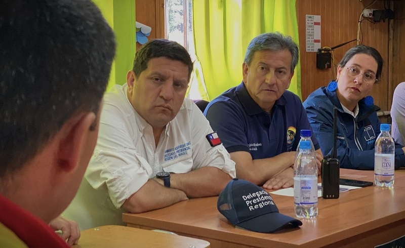 San Javier: evalúan trabajo para proteger personas por incendio forestal