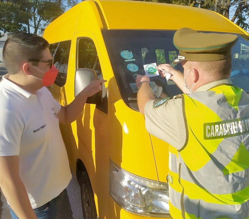 Carabineros inició en Linares fiscalización del transporte escolar 2022