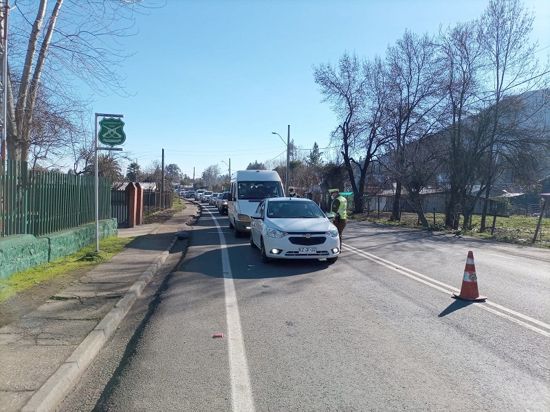 Linares: Carabineros detuvo a 19 personas en controles del fin de semana