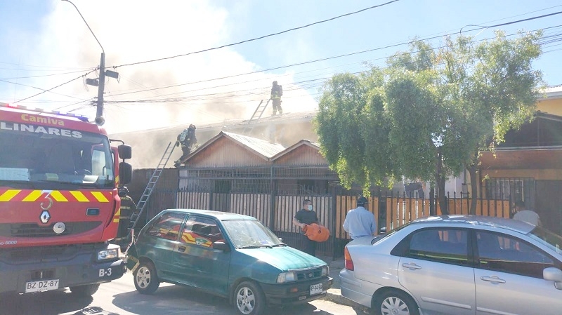 Linares: Incendio en casa habitación dejó una persona fallecida