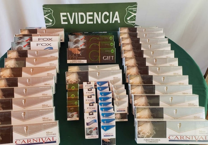 San Javier: Sujeto es detenido por contrabando de cigarrillos extranjeros