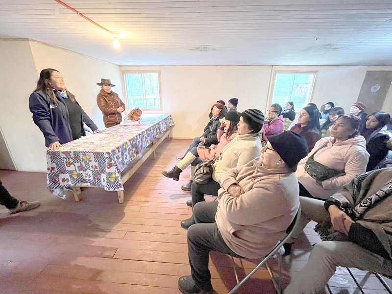 Delegada Priscila González se reunió con comunidades del cajón de Achibueno afectadas por la emergencia climática