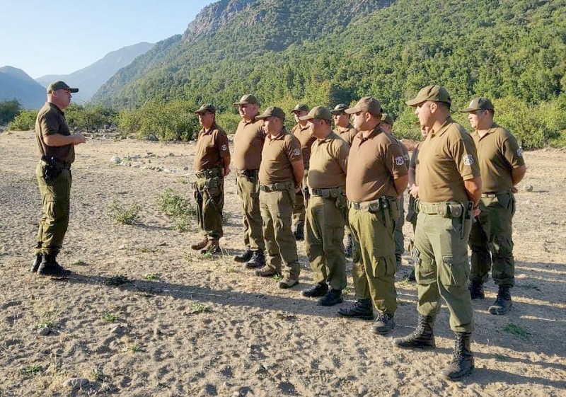 Carabineros realiza relevo de avanzadas en la precordillera de Linares