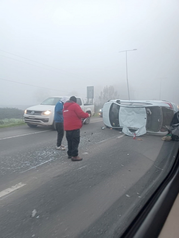 Accidentes de tránsito movilizaron a Bomberos en Linares