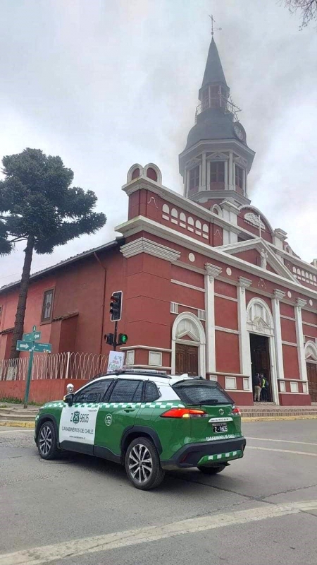 Fiscalía de Constitución formalizó cargos por delito de incendio a Iglesia