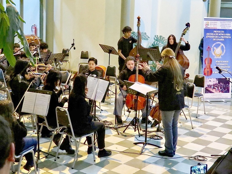 Orquesta Sinfónica Estudiantil de Linares ofrecerá concierto en Villa Los Portones