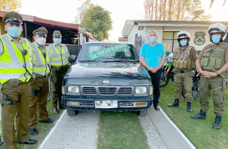 Villa Alegre: Carabineros detiene a sujeto por robo de vehículo