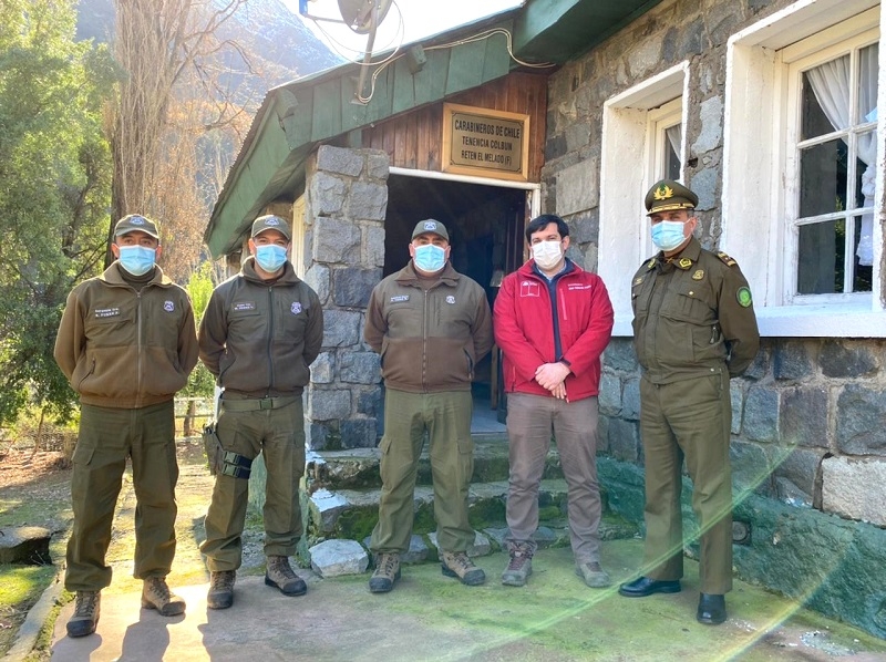 GENERAL DE CARABINEROS VISITÓ RETÉN FRONTERIZO DE EL MELADO