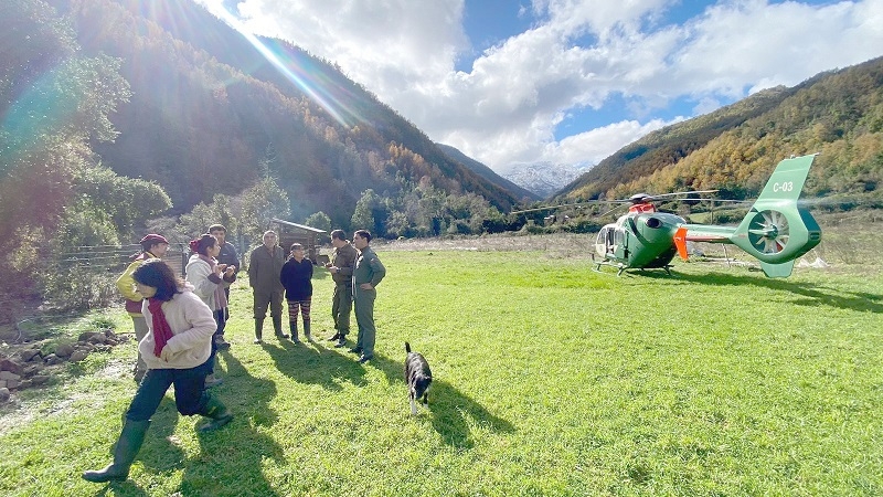 Helicópteros y GOPE de Carabineros se han desplegado en los sectores más críticos del Maule