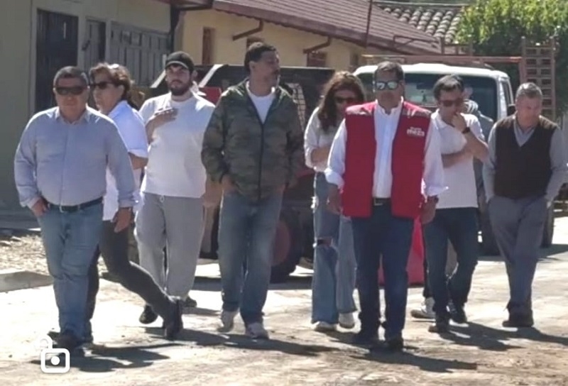 Linares: Alcalde inspecciona  en  terreno obra de  Januario Espinoza- Carmen y Maipú