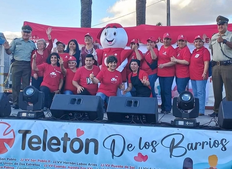 San Javier: Carabineros coopera con vecinos líderes de actividad “Teletón de los Barrios”