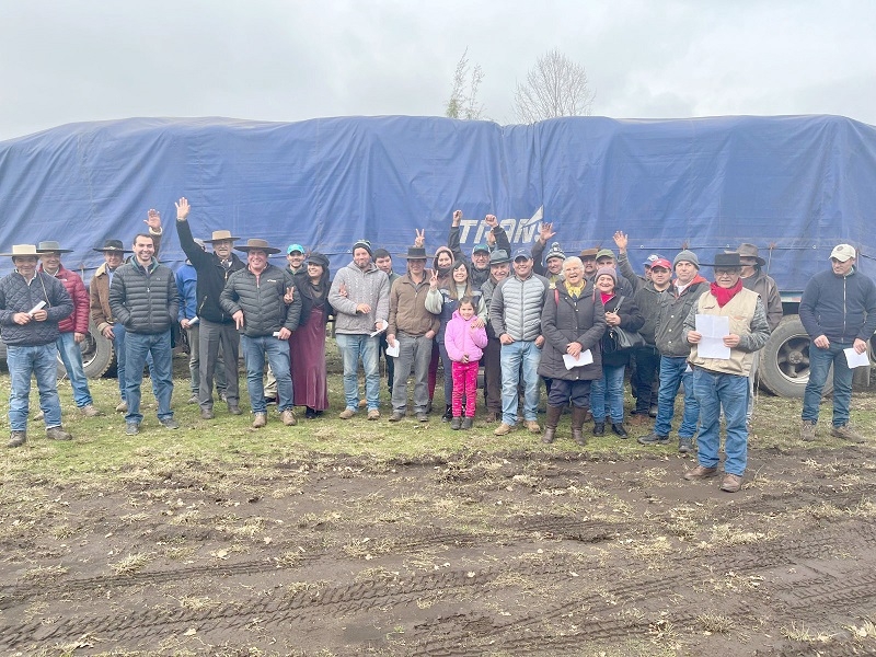 33 agricultores de Longaví recibieron sacos de concentrados para sus animales