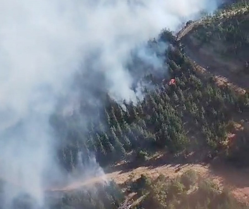 Alerta Roja para las comunas de Retiro y San Javier por incendio forestal