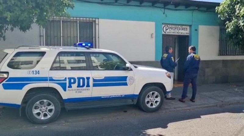 Linares: PDI investiga robo a sede del Colegio de Profesores