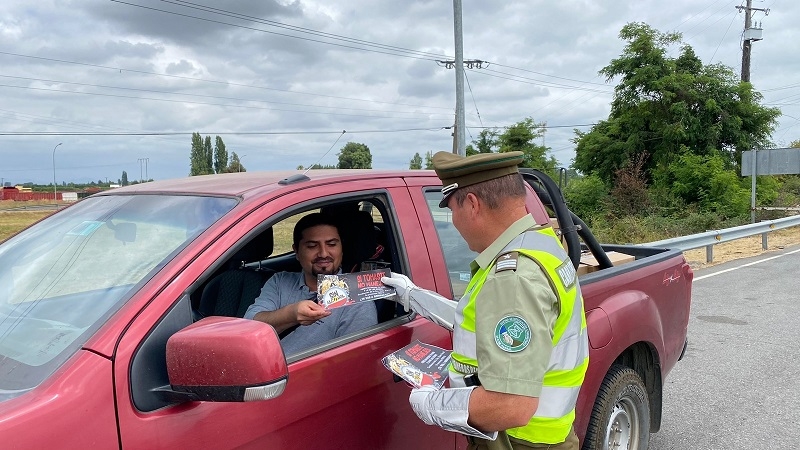 Parral: Carabineros reitera el llamado a conducir con responsabilidad