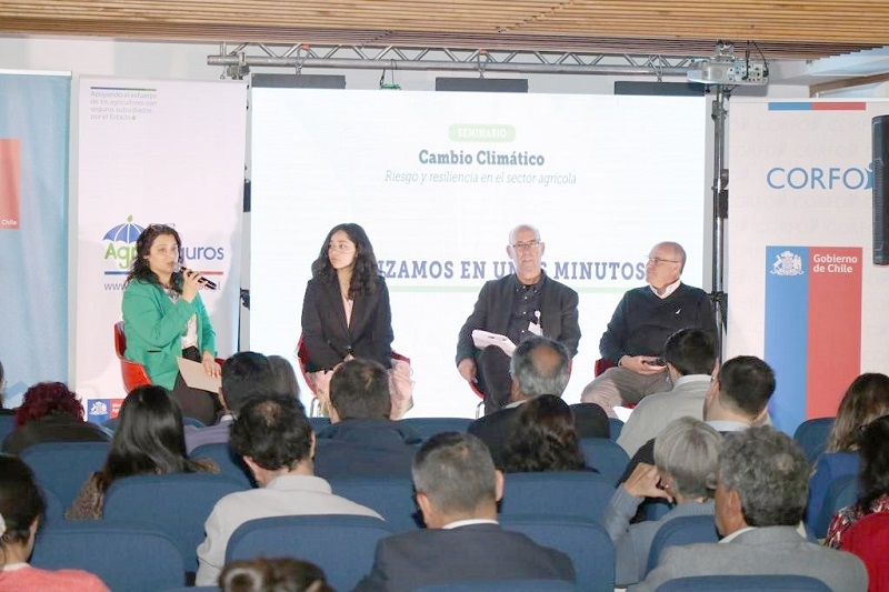 Con éxito se realizó el seminario “Cambio climático, riesgo y resiliencia en el sector agrícola”, organizado por Odepa y Agroseguros