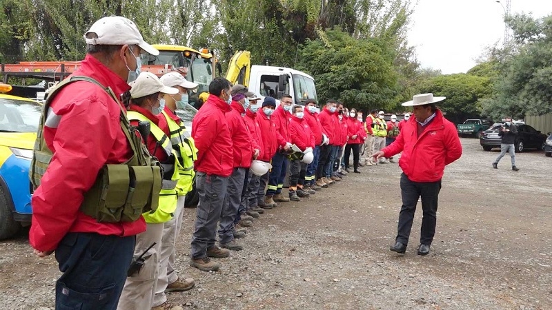 Municipio de Colbún presentó equipo de emergencias para temporada otoño-invierno 2022 