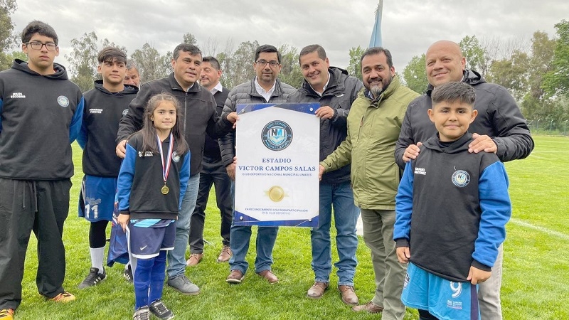 Club Deportivo Nacional Municipal inauguró remodelación de su cancha Víctor Campos Salas 