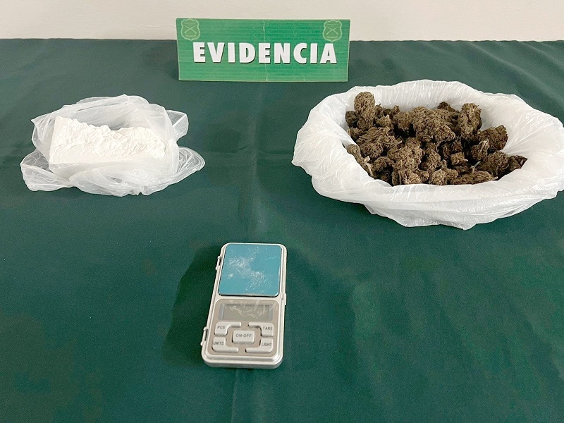 Pelluhue: Carabineros de la Sección OS7detuvo a una mujer por tráfico de drogas