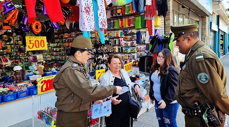 Carabineros en el Maule previene sobre productos que se comercializan durante fiesta de Halloween