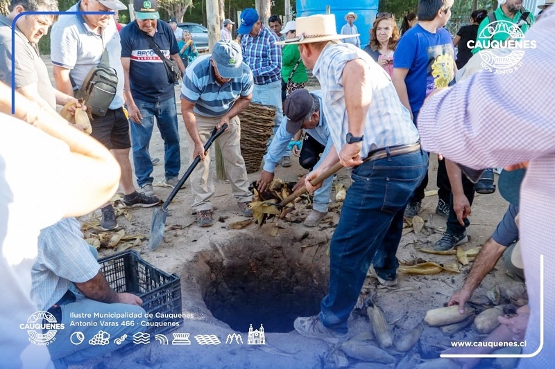 Cauquenes:  Exitosa fiesta de la Chuchoca en hoyo