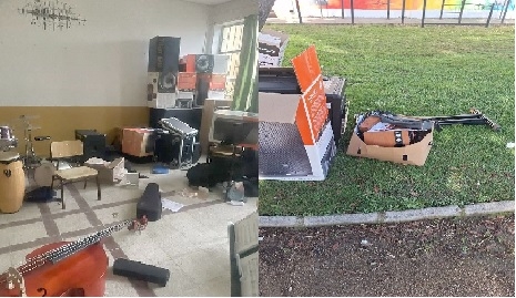 Linares: roban instrumentos musicales desde Instituto Comercial