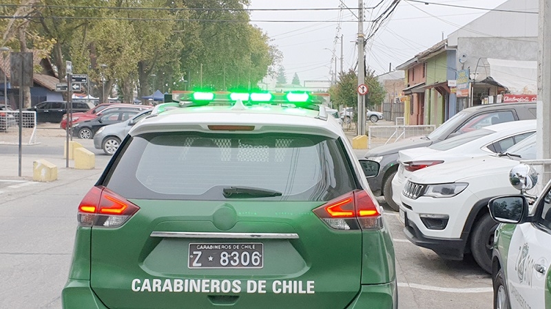 San Javier: Carabineros detuvo a un sujeto por robo con violencia