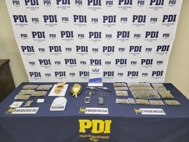 Prisión preventiva para uno de los detenidos en  operativo antidrogas de la PDI en Cauquenes