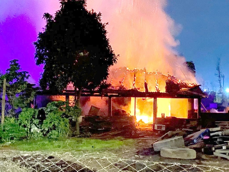 Linares: Bomberos controló incendio en vivienda del sector Las Obras