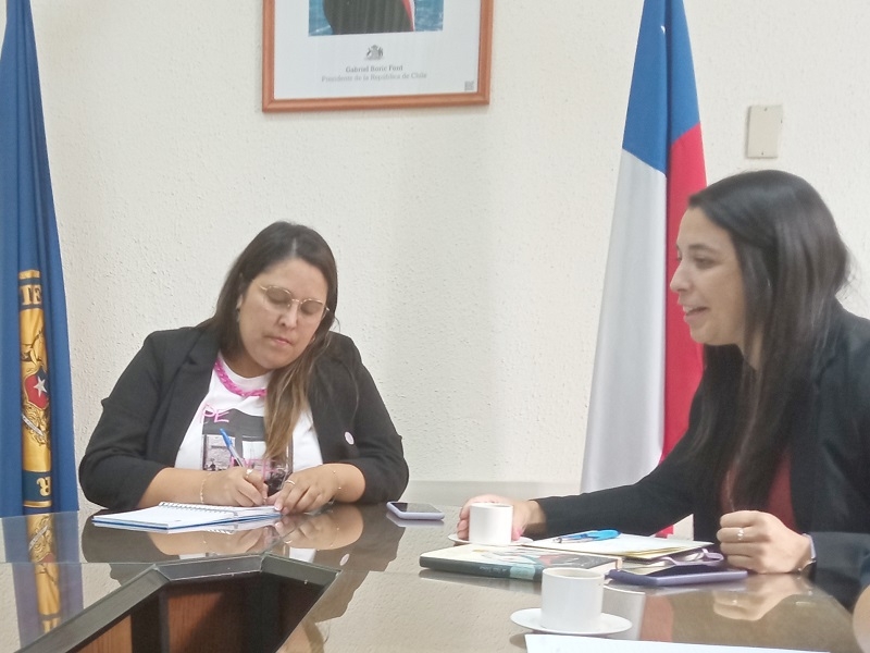 En reunión y saludo protocolar autoridades abordan temas de Violencia de Género en provincia de Linares  